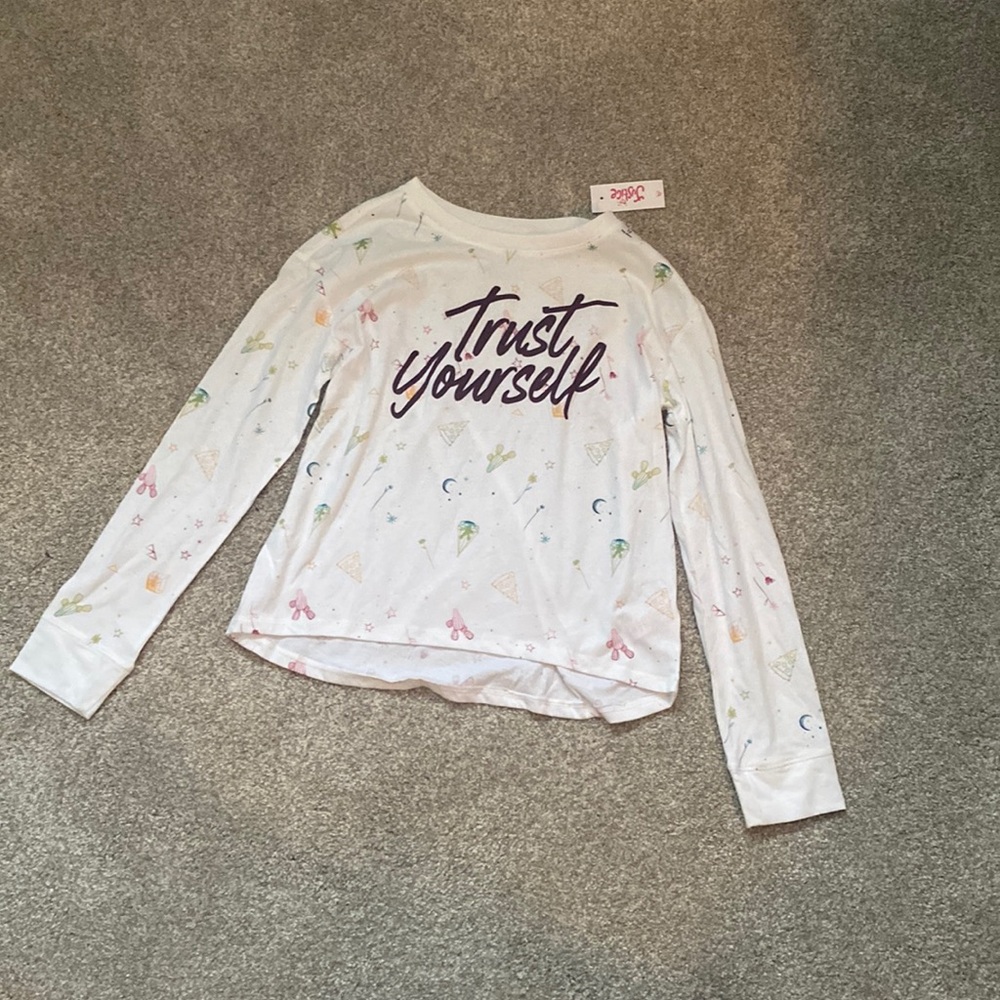 Justice Girls Size 12 Long Sleeve Tee